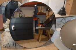 *Framed Round Mirror 110cm Diameter (Marked Retail