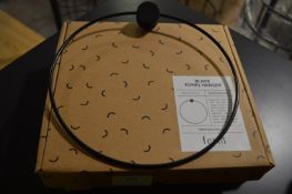 *Ferm Black Stained Oak Towel Hanger