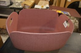 *Muuto Pink Polymer Felt Basket (Marked Retail Pri