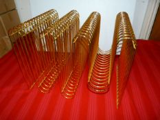 *Curver Magazine Holder (Iron with Brass Plating)