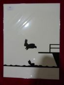*Signed Rabbit Screen Print by Ham