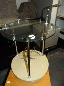 Glass & Chrome Drinks Trolley