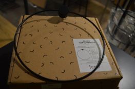 *Ferm Black Stained Oak Towel Hanger