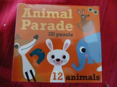 *Animal Parade 3D Puzzle by Omm Design (Marked Retail Price £12)