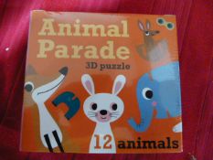 *Animal Parade 3D Puzzle by Omm Design (Marked Retail Price £12)