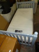 Single Bed in Duck Egg Blue with Memory Foam Mattr