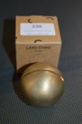 *Ferm Brass Sphere Card Stand (Marked Retail Price