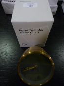 *Norm Brass Tumbler Alarm Clock