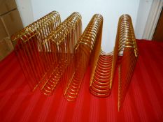 *Curver Magazine Holder (Iron with Brass Plating)