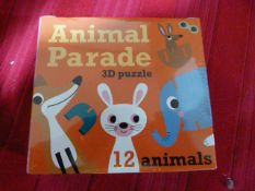 *Animal Parade 3D Puzzle by Omm Design (Marked Retail Price £12)
