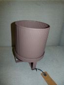 *Small Dusty Rose Pot with Stand by Ferm (Marked R
