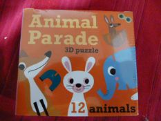 *Animal Parade 3D Puzzle by Omm Design (Marked Retail Price £12)