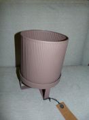 *Small Dusty Rose Pot with Stand by Ferm (Marked R