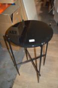 *Gubi Black Glass Topped Side Table