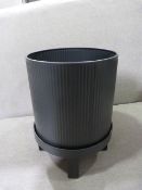 *Small Dark Blue Pot with Stand by Ferm