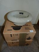 *Three Cement Chapeau Pots (Marked Retail Price £5