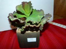 *Artificial Plant in Glazed Pot ~9
