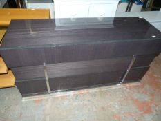 Contemporary Three Drawer Sideboard 164x53x56cm