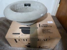*Two Cement Chapeau Pots (Marked Retail Price £50