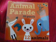 *Animal Parade 3D Puzzle by Omm Design (Marked Retail Price £12)