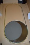 *Kristina Dam Studio Steel & Brass Mobile Mirror