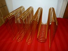 *Curver Magazine Holder (Iron with Brass Plating)