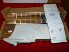 *Walnut & White Pocket for Ladderax Shelving Syste