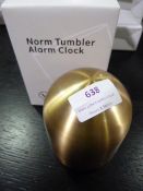 *Norm Brass Tumbler Alarm Clock