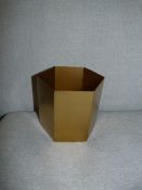 *Large Brass Hexagon Pot by Ferm 13.5x12cm