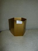 *Large Brass Hexagon Pot by Ferm 13.5x12cm