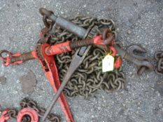 *Two Ratchet Chain Load Binders and One Chain