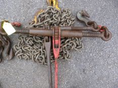 *Two Ratchet Chain Load Binders and One Chain
