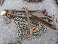 *Two Ratchet Chain Load Binders and One Chain