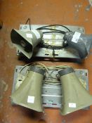 Two Pairs of Roof Mounted PA Horns
