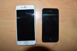 *Iphone 6 (Condition Unknown) and an iPhone 4S (AF