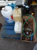 *Miscellaneous Pallet of Part Used Cleaning Fluids