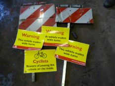 *Two Illuminated Reflective Signs and Four Adhesiv