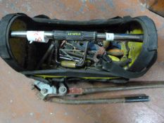 Stanley Toolbag with Tools Including Pipe Bender,