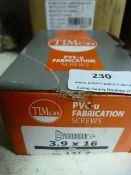 *Box of 3.9x16mm Zinc PVC Screws
