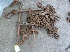 *Two Ratchet Chain Load Binders and One Chain