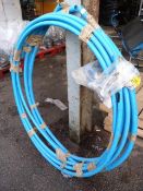 Several Small Sections of Blue Water Pipe