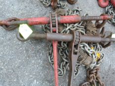 *Two Ratchet Chain Load Binders and One Chain