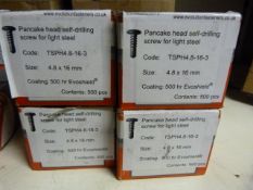 *Four Boxes of 4.8x16mm Self Drilling Screws for L