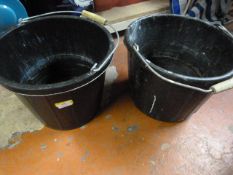 Two Plastic Buckets