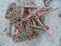 *Four Ratchet Chain Lever Binders (AF) and One Cha