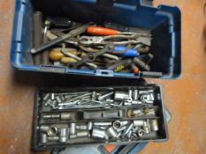 Toolbox and a Quantity of Assorted Tools