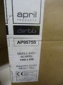 *1400x800mm Single Bath Screen