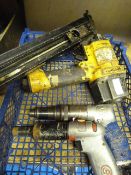 Pneumatic Nail Gun and Two Drills