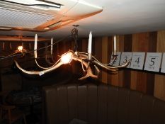 *Gold Painted Antler Candelabra