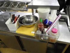 *Assorted Kitchen Tools, Chopping Boards, S/S Bowl